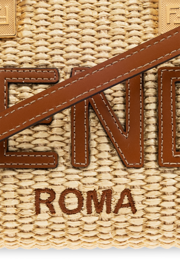 ★送料関税込★FENDI `Selleria Diag` Small Shopper fendi selleria interchangeable strap item - Beige 'By The